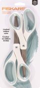 Fiskars Titanium Softgrip Fashion Scissors 8 inch 2 Per Pkg Sea Mist Eclipse