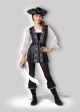 In Character Costumes Dark Pirate Costume One Color Large