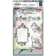 Ranger Dina Wakley Media Stamp And Stencil Set Scribbly Vintage
