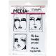 Ranger Dina Wakley Media Cling Stamps Boxed Faces