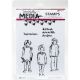 Ranger Dina Wakley Media Cling Stamps Scribbly Girlies 1 Pack Of 1 Piece