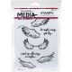 Ranger Dina Wakley Media Cling Stamps Scribbly Win 1 Pack Of 1 Piece
