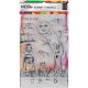 Ranger Dina Wakley Media Clear Stamps And Stencil Set Scribbly Trick Or Treat 1 Pack Of 1 Piece