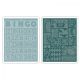 Sizzix Tim Holtz Texture Fades Alterations Collection Embossing Folders Bingo And Patchwork Set 1 Pack 2 Piece