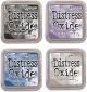Ranger Tim Holtz Ranger Distress Oxide Ink Bundle Four 3 X 3 Pads N Night Sky Black Soot Dusty Concord Faded Jeans And Pumice Stone 1 Pack of 4 Piece