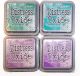 Ranger Tim Holtz Ranger Distress Oxide Ink Bundle Four 3 X 3 Pads Q Queen S Coronet Lucky Clover Peacock Feathers Wilted Violet Seedless Preserves 1 Pack of 4 Piece