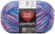 Red Heart Comfort Yarn White Turquoise and Violet Print 1 Pack of 1 Skein