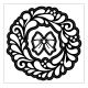 Christmas Craft Dies Stylized Wreath And Bow