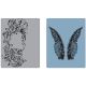Sizzix Tim Holtz Texture Fades Alterations Collection Embossing Folders Flourish And Wings Set 1pack 2piece