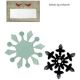Sizzix Basic Grey Nordic Holiday Collection Bigz And Sizzlits Die Snowflakes And Tag With Birds