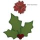 Sizzix Basic Grey Holly And Poinsettia Bigz And Embosslits Dies 1 Pack 1 Piece