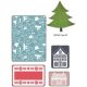 Sizzix Textured Impressions Embossing Folders With Bonus Sizzlits Die Snowmen Set By Basicgrey
