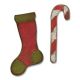 Sizzix Tim Holtz Mini Stocking And Candy Cane Movers And Shapers Die 1 Pack 1 Piece