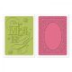 Sizzix Favorite Things Collection Textured Impressions Christmas Embossing Folders Be Merry Set 1 Pack 2 Piece