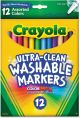 Crayola Washable Assorted Color Max Markers 12 Per Pkg