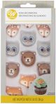 Wilton Icing Decorations Camping Adventures Woodland Animals 12 Per Pkg