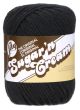 Spinrite Lily Sugar n Cream Yarn Solids Black 1 Pack of 1 Skein