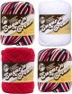 Spinrite Lily Sugar n Cream Limited Edition 100 Percent Cotton Yarn Coordinated 4 Pack Red White and Blue x 2 Red White