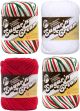 Spinrite Sugar N Cream Yarn Ombres Mistletoe 1 Pack of 4 Skein