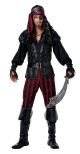 California Costumes Men s Ruthless Rogue Pirate Buccaneer Swashbuckler Black Red Small