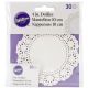 Wilton Paper Doilies for Cake Decorating White 4 inch Round 30 Count 1 Pack of 1 Piece