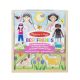 Melissa and Doug Best Friends Magnetic Dress Up Wooden Dolls Pretend Play Set
