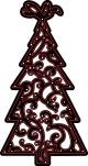 Christmas Craft Dies Ornate Christmas Tree