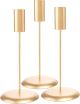 Darice David Tutera Candlestick Holders Gold 3.5 x 8 inches