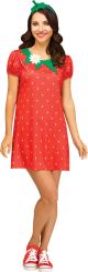 Fun World Women s Strawberry Flirty Fruit red M L Size 10 14
