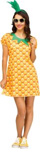 Fun World Women s Pineapple Flirty Fruit Yellow S M Size 2 8