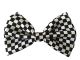 Halloween Wholesalers Bowtie Black and White Check