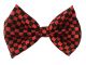 Halloween Wholesalers Bowtie Black and Red Check