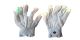 Halloween Wholesalers Light Up Gloves with changing LED fingers White