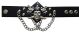 Halloween Wholesalers Wrist Band with Pirate Skull Chains