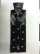 Halloween Wholesalers Mens Suspenders with studs Black