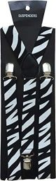 Halloween Wholesalers Zebra Print Suspenders