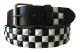 Halloween Wholesalers Black White Check Tiles Belt
