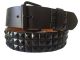 Halloween Wholesalers Black Tiles Belt Leather