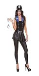 Halloween Wholesalers ? Police Suspenders with Badge Black and Blue