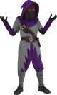 Fun World Mage Fade in Out Child Costume Fortnite Inspired Gray Purple Medium 8 10 