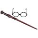 Disguise Harry Potter Accessories Set Costume Wand and Glasses Kit
