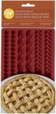 Wilton Silicone Lattice Pie Crust Mold Makes Braids Ropes and Pearls 2 Each 1 Pack of 1 Piece