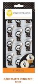 Wilton Halloween Grim Reaper Icing Decorations 12 Count