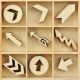 Flourishes Die Cut Wood Pieces Pack Arrows