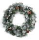Glacier Christmas Wreath 24 Inches 140 Tips