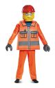 Lego Construction Worker Deluxe Costume Orange Medium 7 8