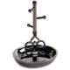 Get Organized??Key Ring Dish Zinc Alloy Gun Metal Color 2.63 x 3.6 Inches