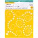 Self Adhesive Stencil Dot Swirls 6 X 6 Inches 3