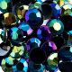 John Bead Acrylic Round Flat Back Rhinestones 12mm ss50 Black AB 400pcsBag