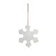 Metal D?cor Small Snowflake Decorations Antique Look White 7 X 8 X 0.375In